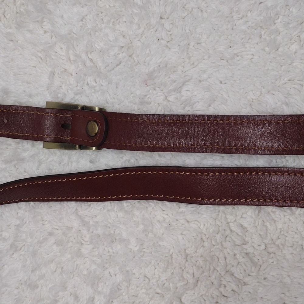 Brown Leather Shoulder Strap Adjustable 40 1/2"-46" L x 1" W #135-44 - Picture 12 of 16